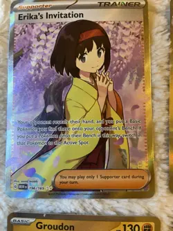 Pokemon Holo 9 Card Lot Full Art Trainers, Lokix Boltund Kiara Beedrill +more - Image 2