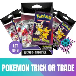 Pokemon TCG, Trick or Trade - 15 Card Pack-2025 Sealed, New, Lot of 6 - Image 1