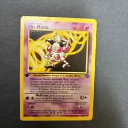 1999 Pokemon TCG Mr. Mime Jungle 22/64 1st Edition Rare Card Non Holo - Image 1