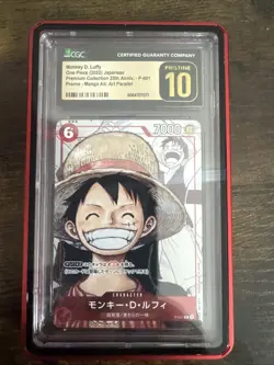 Monkey.D.Luffy P-001 One Piece Promotion Cards Foil PRISTINE CGC 10 - Image 1