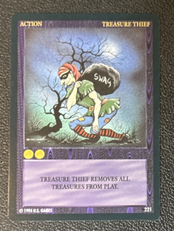 Wyvern CCG 1994 Limited Edition Card Action Treasure Thief #221 Common-1 - Image 1