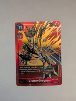 Digimon Card Game Single VictoryGreymon BT4-019 R Alternate Art Rare - Image 1