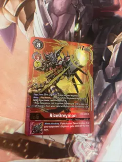 RizeGreymon BT4-017 SR - ALT ART - Digimon Card Game TCG - BT04 Great Legend NM - Image 1