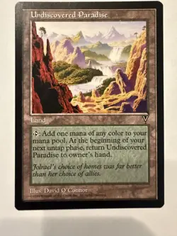 MTG: Undiscovered Paradise Card Regular Visions Magic the Gathering - NM - Image 1