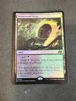 MTG Wastewood Verge Aetherdrift #268 Foil Rare Near Mint Magic Card TCG CCG - Image 1