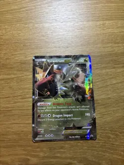 Pokemon TCG Tyrantrum EX Holo Card XY70 XY Promo - Image 1