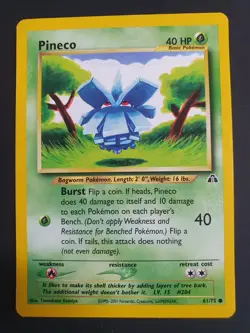 Pineco 61/75 - Neo Discovery Set - Pokemon Card - Excellent Condition - Image 1