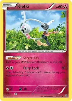 Klefki 73/111 XY Furious Fists Mint Pokemon Card - Image 1