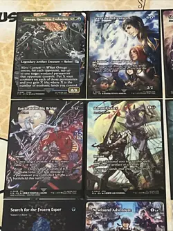 Final Fantasy Magic The Gathering Uncommon Borderless Card Lot 24x Cards N/M - Image 2