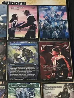 Final Fantasy Magic The Gathering Uncommon Borderless Card Lot 24x Cards N/M - Image 5