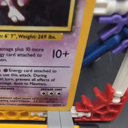 Pokemon TCG Card Base Set Mewtwo 10/102 Holo Rare, MP - Image 4