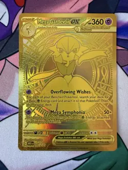 Mega Gardevoir Ex 187/132 Secret Rare Gold Mega Evolutions Pokemon Card - Image 2