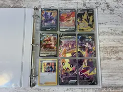 Pokemon Card Collection Binder Lot 5 Pages Holo Modern LP/NM Vintage MP - Image 1