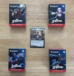 2025 NYCC MTG Spiderman Welcome Deck 4 Boxes With 2-sided Promo Card - Image 1