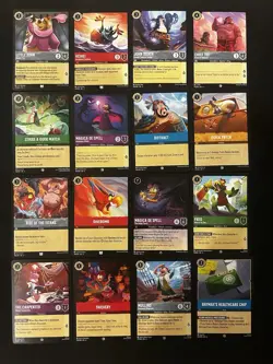 (42) Disney Lorcana TCG Into The Inklands Cards No Duplicates Lot - Image 3