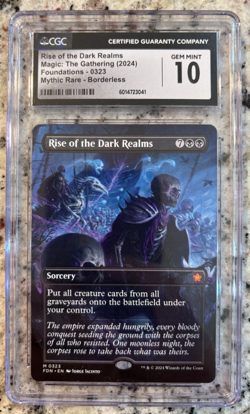 Magic The Gathering MTG Rise of the Dark Realms (Borderless) - CGC 10 Gem Mint! - Image 1