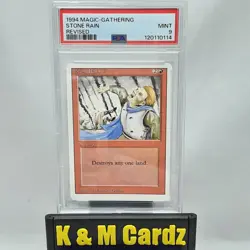 MTG - Revised - Stone Rain - Graded - PSA 9 - Image 1