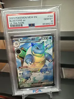 Pokemon TCG Blastoise EX 184/165 Scarlet & Violet 151 Psa 10 - Image 1