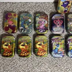 Pokemon Mini Tins Empty Lot of 17 Tins Only No Cards No Packs - Image 2