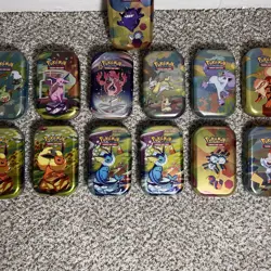 Pokemon Mini Tins Empty Lot of 17 Tins Only No Cards No Packs - Image 3