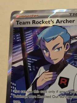 Team Rocket's Archer 223/182 Sv10: Destined Rivals Full Art Trainer Pokemon TCG - Image 3
