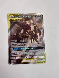 Pokemon TCG Umbreon & Darkrai GX Black Star Promo Tag Team Full Art Holo SM241 - Image 1