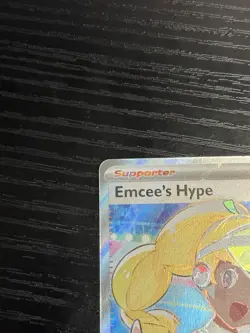 Pokemon TCG Emcee's Hype 220/182 Sv10: Destined Rivals Full Art Nintendo NM - Image 3