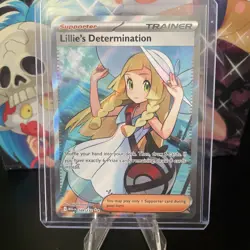Lillie's Determination 169/132 Full art trainer Pokemon Mega Evolution - Image 1
