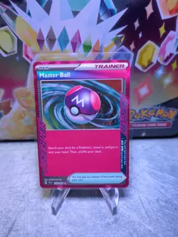 Holo Master Ball 153/162 ACE SPEC Rare Temporal Forces Pokemon TCG - Image 1