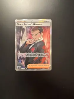 Pokemon TCG - Team Rocket’s Giovanni 225/182 Destined Rivals Full Art Trainer - Image 1