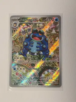 Seismitoad 105/086 Sv: Black Bolt Holo Pokemon Art Rare Alternate Illustration - Image 1