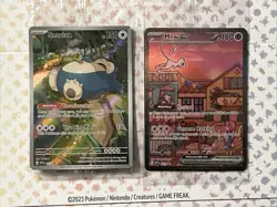 Mew ex SVP 053 Pokemon TCG 151 Black Star Promo Full Art And Snorlax Sealed - Image 1