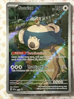 Mew ex SVP 053 Pokemon TCG 151 Black Star Promo Full Art And Snorlax Sealed - Image 3