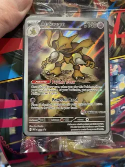 Alakazam 009 Mega Evolutions Black Star Promo Stamped Pokemon Centre Sealed! - Image 5