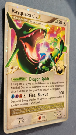 Pokemon TCG Rayquaza C LV.X 146/147 Holo Ultra Rare Supreme Victors LP - Image 2