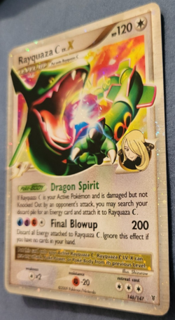 Pokemon TCG Rayquaza C LV.X 146/147 Holo Ultra Rare Supreme Victors LP - Image 3
