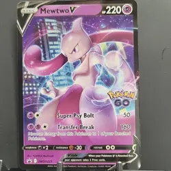 Mewtwo SWSH223 Black Star Promos GO Stamped Ultra Rare Holo Pokemon TCG 2022 NM - Image 1