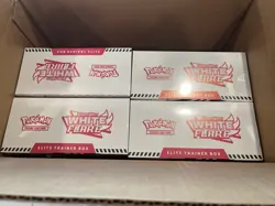 Pokemon TCG : White Flare Elite Trainer Box ETB Factory Sealed - (Lot of 4) - Image 1
