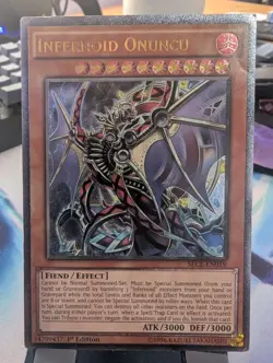YuGiOh! Infernoid Onuncu SECE-EN019 Ultimate Rare 1st Ed - Image 1