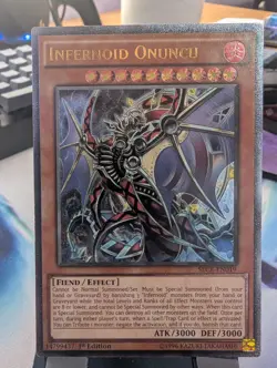 YuGiOh! Infernoid Onuncu SECE-EN019 Ultimate Rare 1st Ed - Image 2