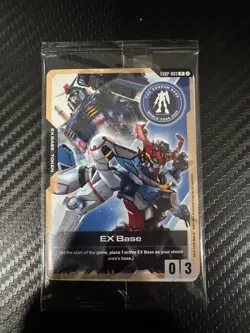 EX Base EXBP-003 Gundam World Tour 2025 Exclusive Promo TCG Card Game English - Image 1