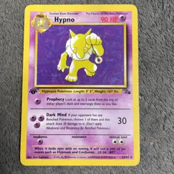 Pokemon TCG Fossil Set Holo/Non Holo Bundle Ditto Lapras Hypno Pokemon Cards MP - Image 4