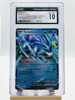 Pokemon TCG Suicune EX Classic Collection 010/034 Trading Card Game CGC 10 - Image 1