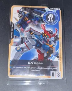 Gundam Card Game EX Base Gundam Base World Tour Promo EXBP-003 - New Sealed - Image 1