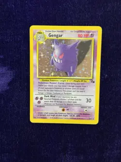 Pokemon Gengar TCG English Holo Card Fossil Unlimited 5/62 Near Mint See Photos - Image 1