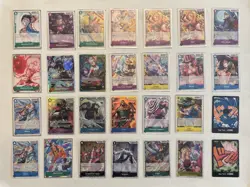 ONE PIECE 28 CARD LOT ALT ART LEADER SUPER RARE NAMI LUFFY ZORO YAMATO KATAKURI - Image 1