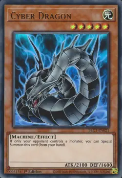Cyber Dragon (Alternate Art) BLC1-EN021 1st Edition Ultra Rare Mint Yugioh Card - Image 1
