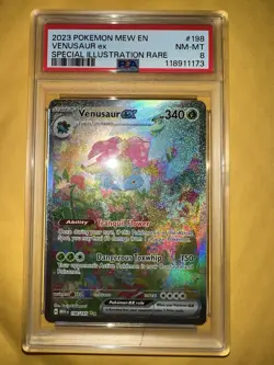 Pokemon TCG Venusaur EX Holo Card 198/165 Scarlet & Violet 151 Series PSA 8 - Image 1