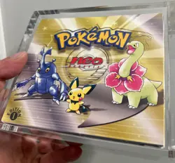 Neo Genesis 1st Edition EMPTY Booster Box, No Cards, W/ Acrylic Case, Minty - Image 2