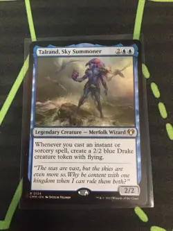 MTG Magic The Gathering Talrand, Sky Summoner CMM Rare Blue Merfolk Commander - Image 1